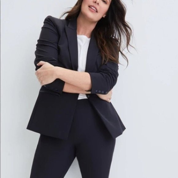 Veronica Beard Scuba Dickey Jacket Blazer in Black Size 24 - Picture 3 of 15